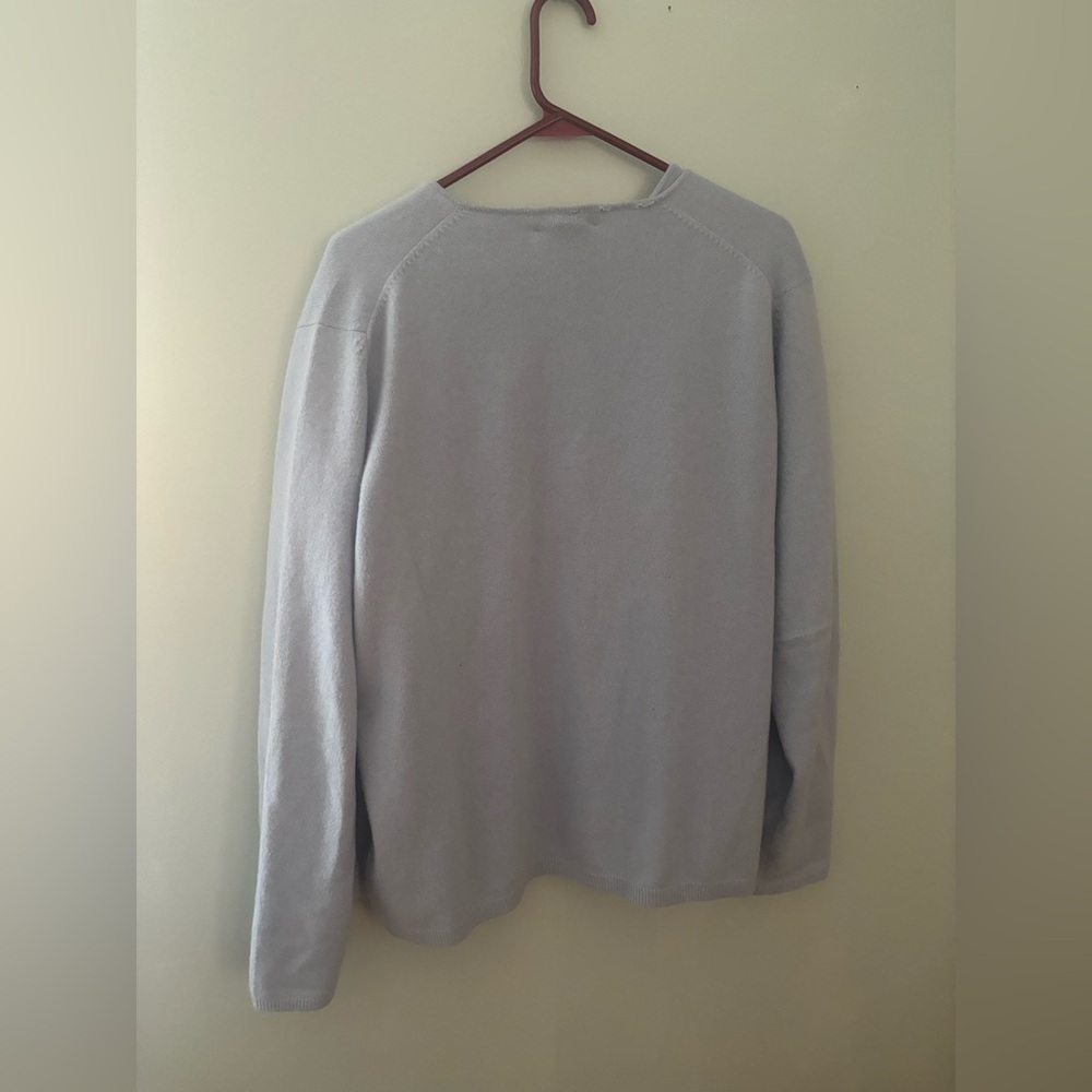 Lands' End Light Blue Cardigan and Shell Set - Picture 4 of 9